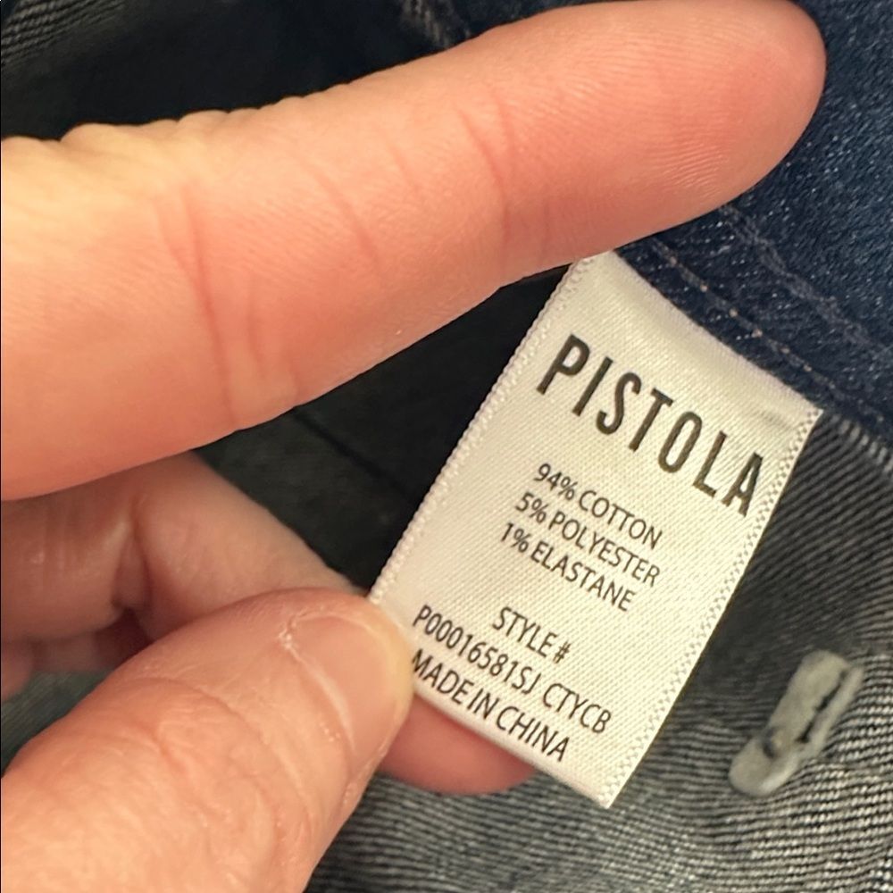 NWT Pistola - Penny Pintuck Ankle Jeans High Rise Wide Leg - Picture 5 of 10